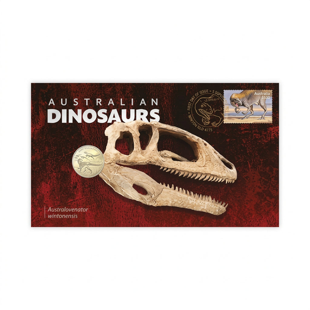 2022 Australian Dinosaurs Australovenator Wintonensis $1 PNC Mastercoins