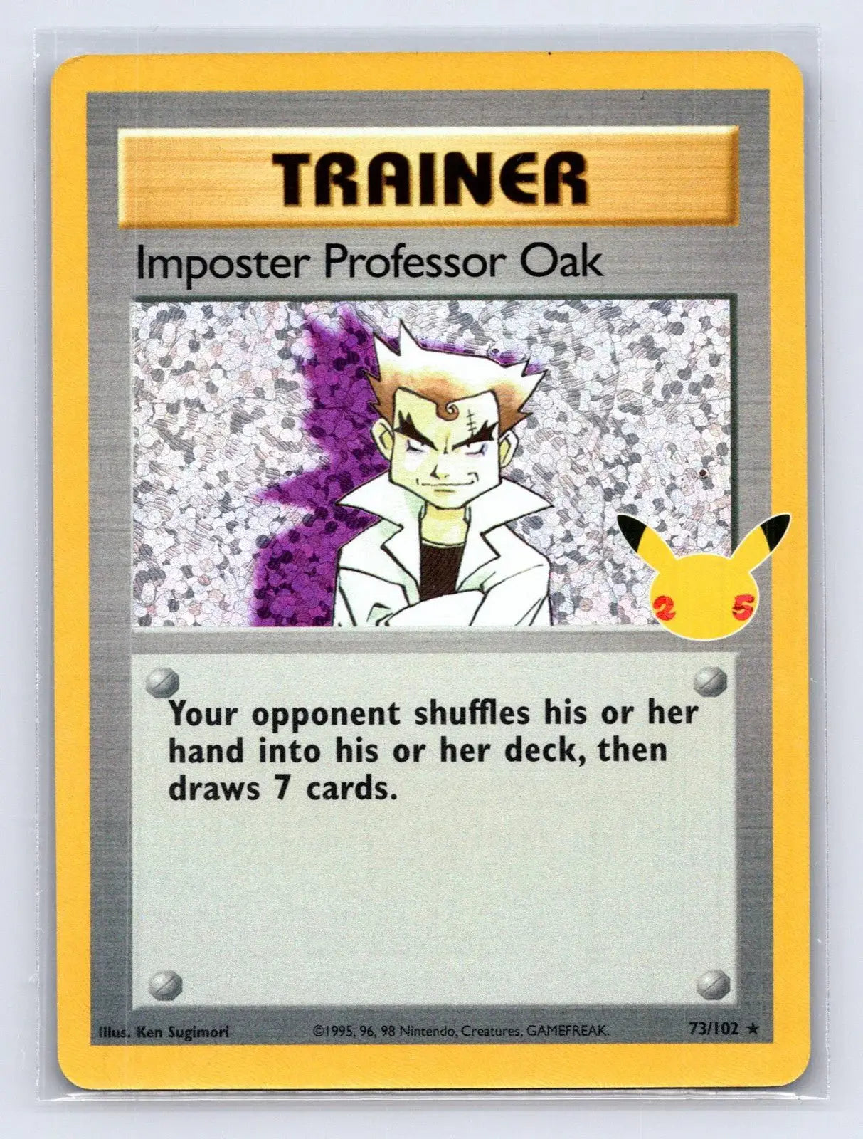 Impostor Professor Oak 73/102 25th Base Set Pokemon NM - Mastercoins