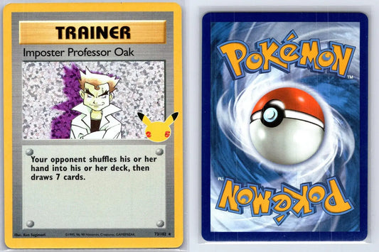 Impostor Professor Oak 73/102 25th Base Set Pokemon NM - Mastercoins