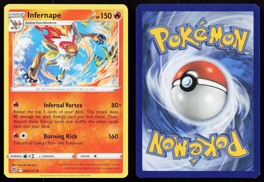 INFERNAPE 26/172 DECK EXCLUSIVES NM - Mastercoins