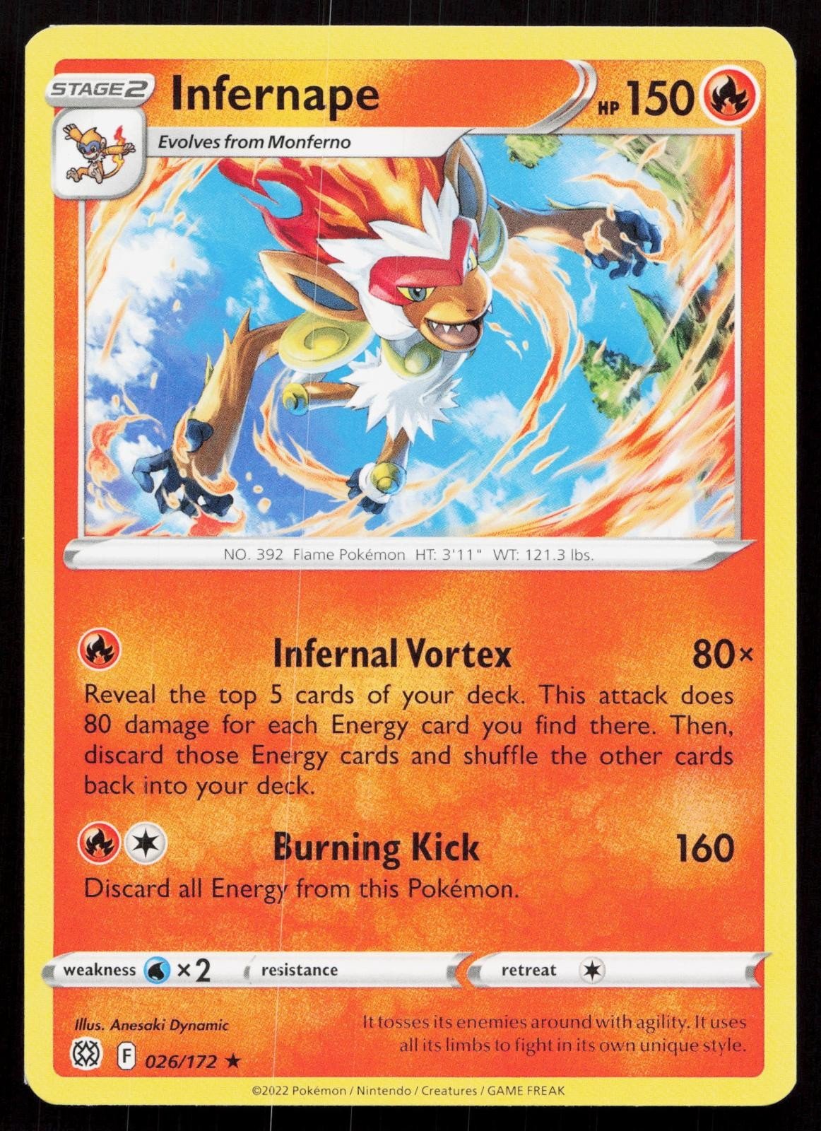 INFERNAPE 26/172 DECK EXCLUSIVES NM - Mastercoins