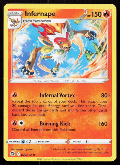 INFERNAPE 26/172 DECK EXCLUSIVES NM - Mastercoins
