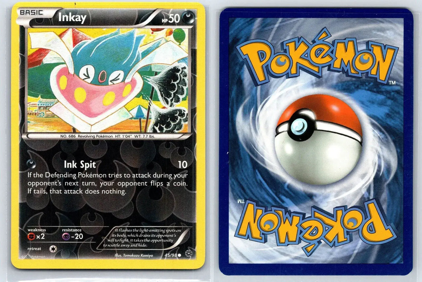 Inkay 45/98 Reverse Holo Ancient Origins Pokemon NM - Mastercoins