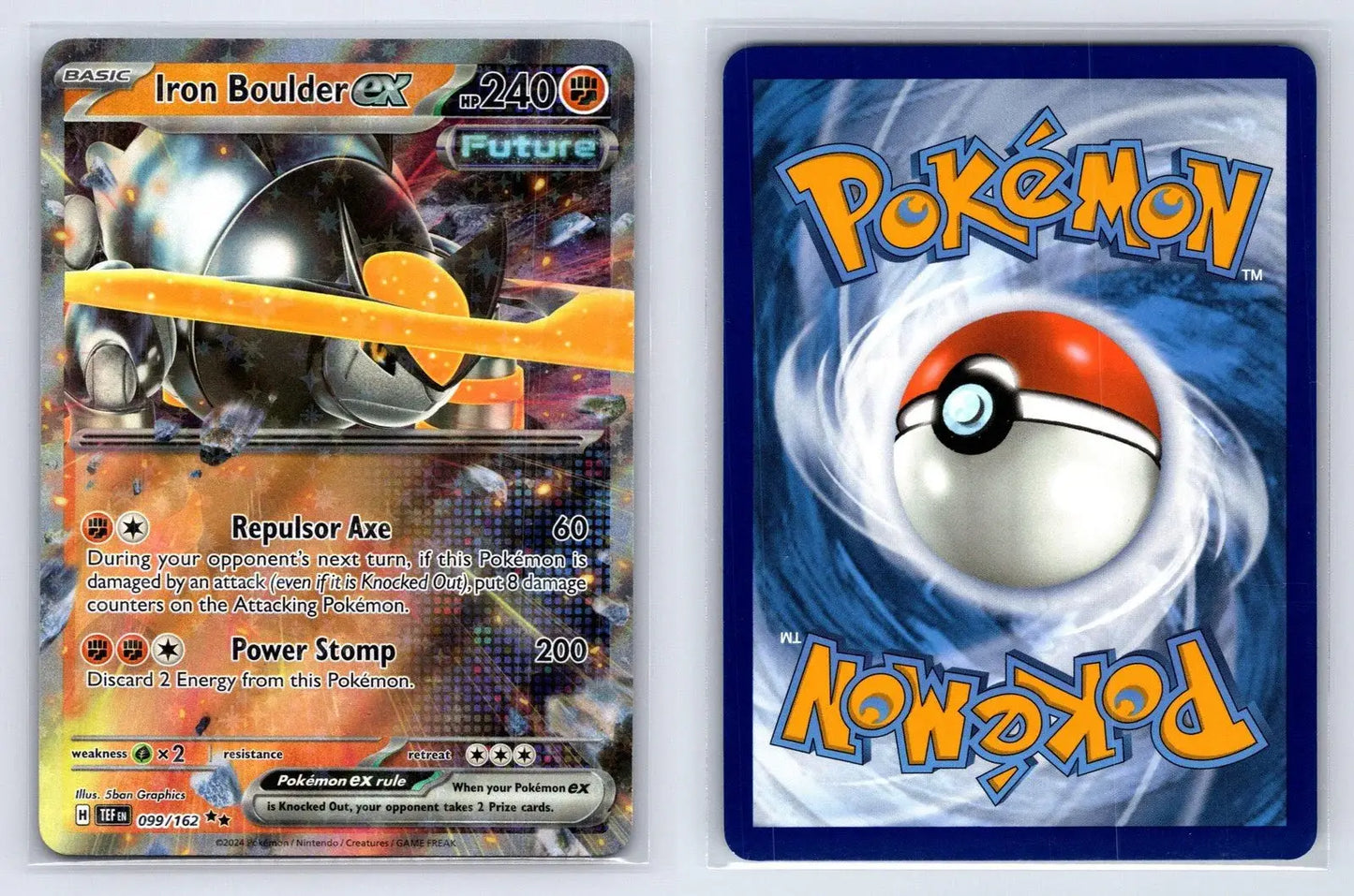 Iron Boulder ex 099/162 Temporal Forces Pokemon NM - Mastercoins