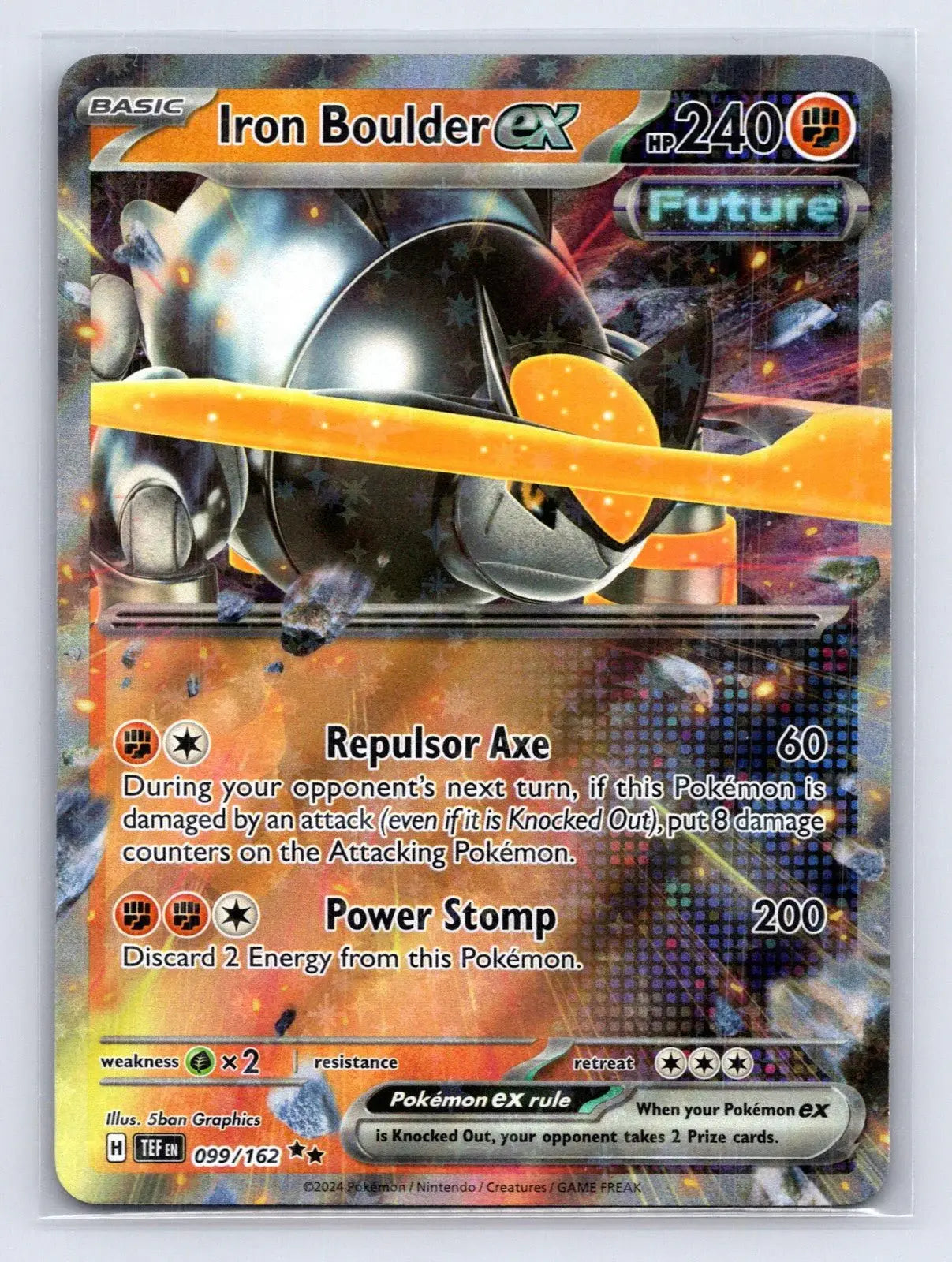 Iron Boulder ex 099/162 Temporal Forces Pokemon NM - Mastercoins