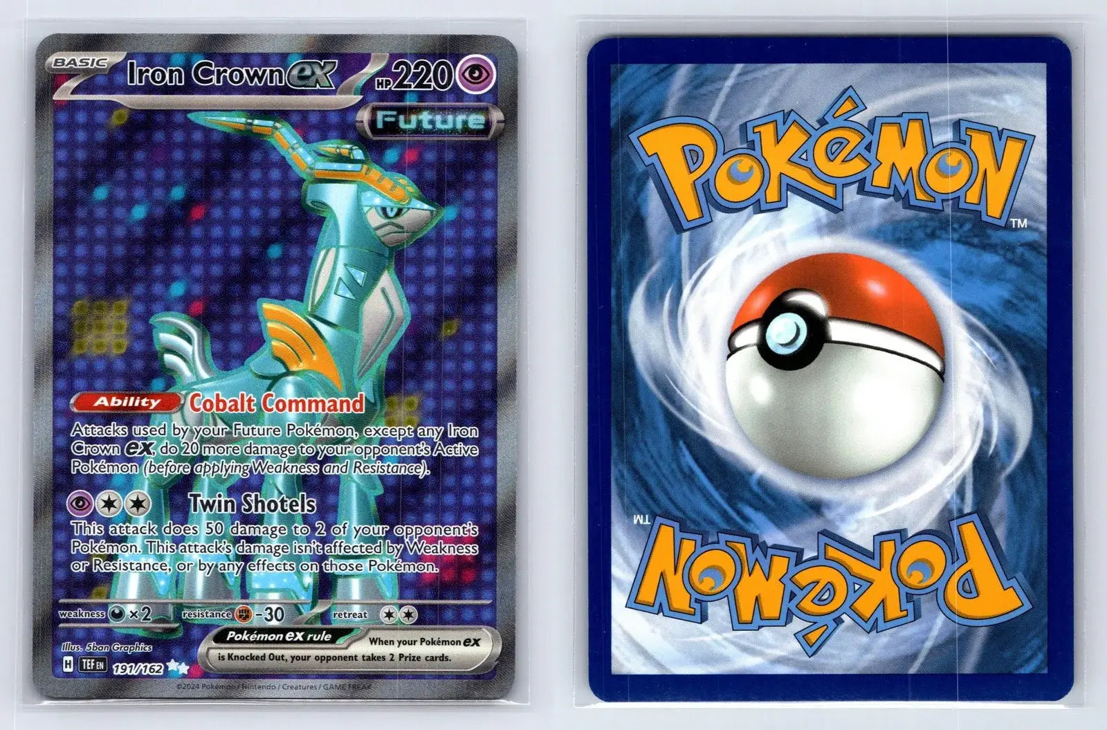 Iron Crown ex 191/162 Temporal Forces Pokemon NM - Mastercoins