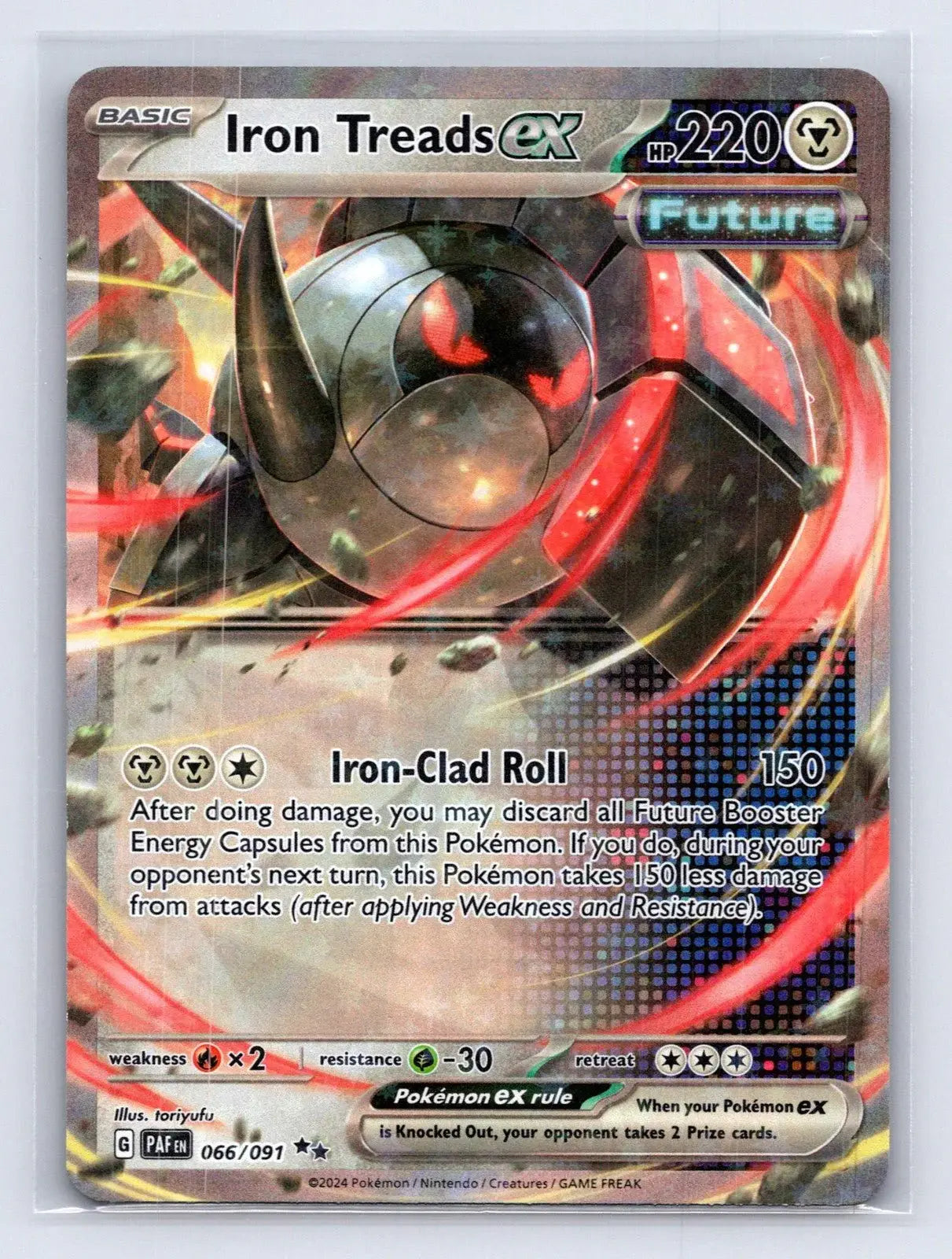 Iron Treads ex 066/091 Paldean Fates Pokemon NM - Mastercoins