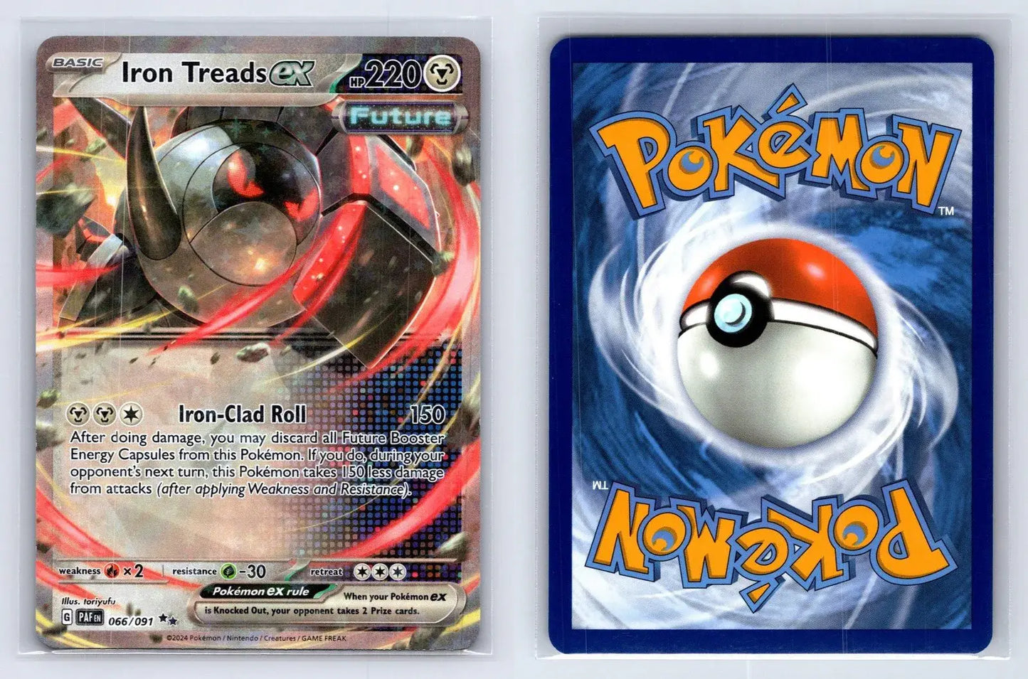 Iron Treads ex 066/091 Paldean Fates Pokemon NM - Mastercoins