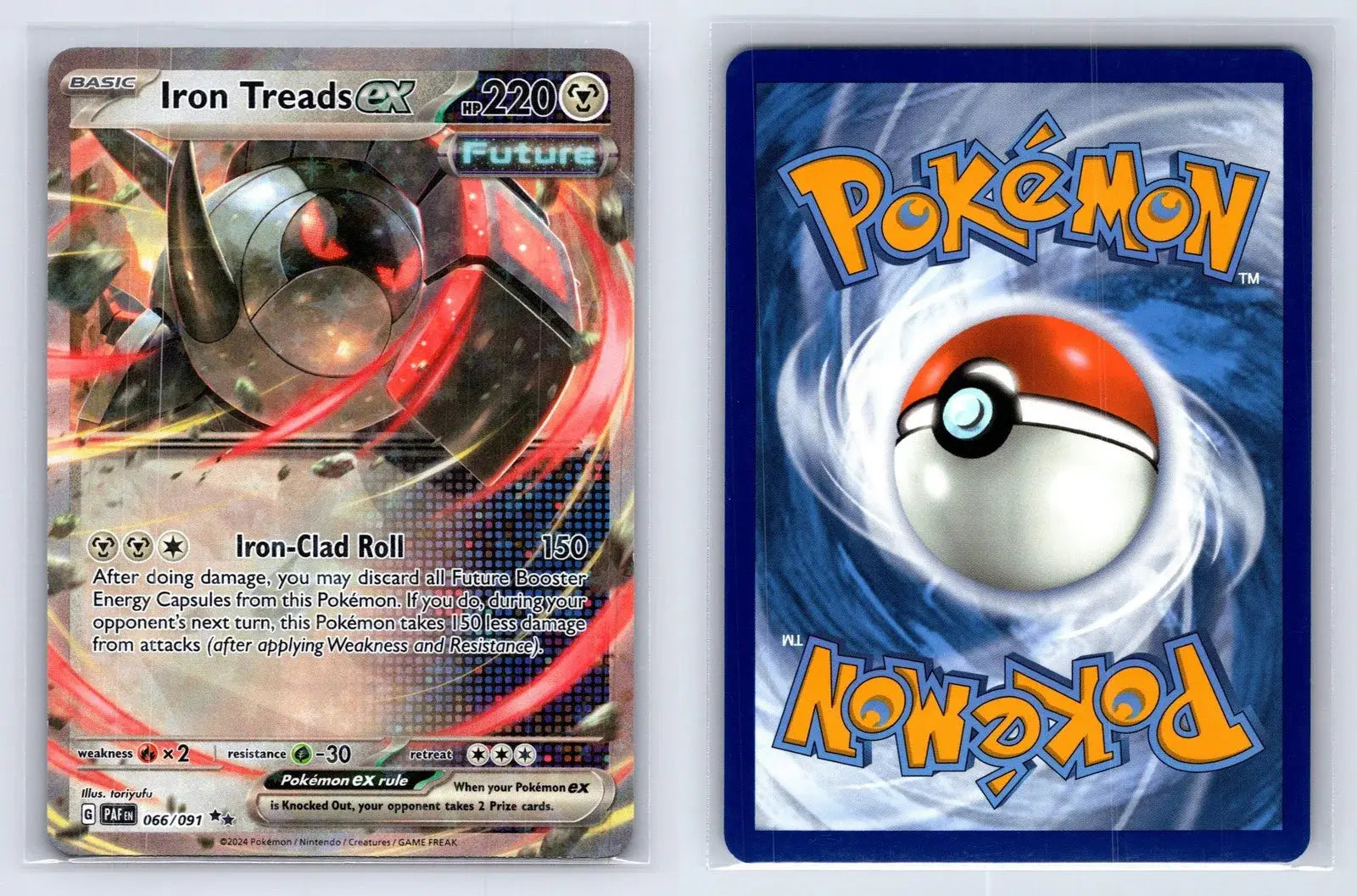 Iron Treads ex 066/091 Paldean Fates Pokemon NM - Mastercoins