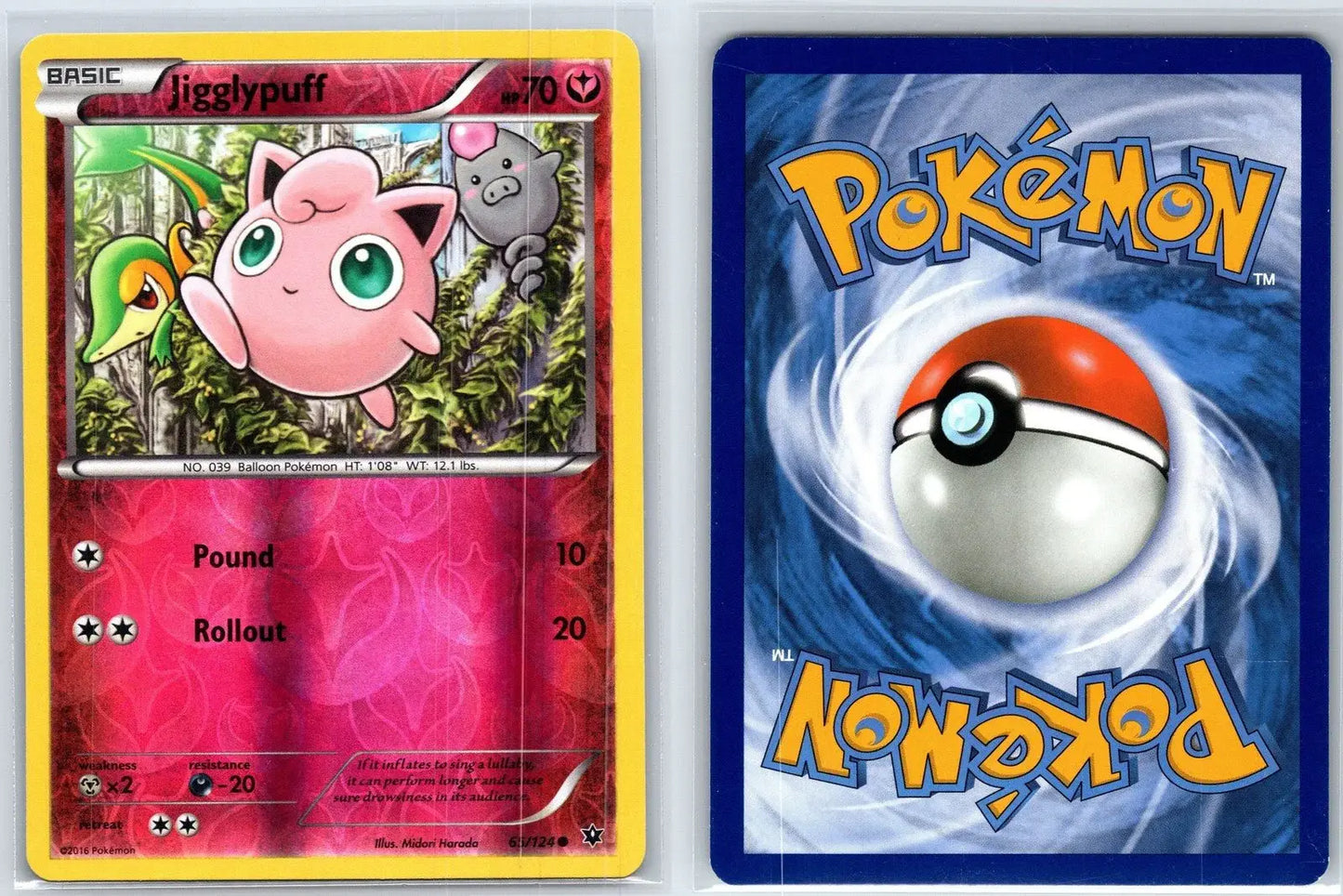 Jigglypuff 65/124 Fates Collide Pokemon NM - Mastercoins