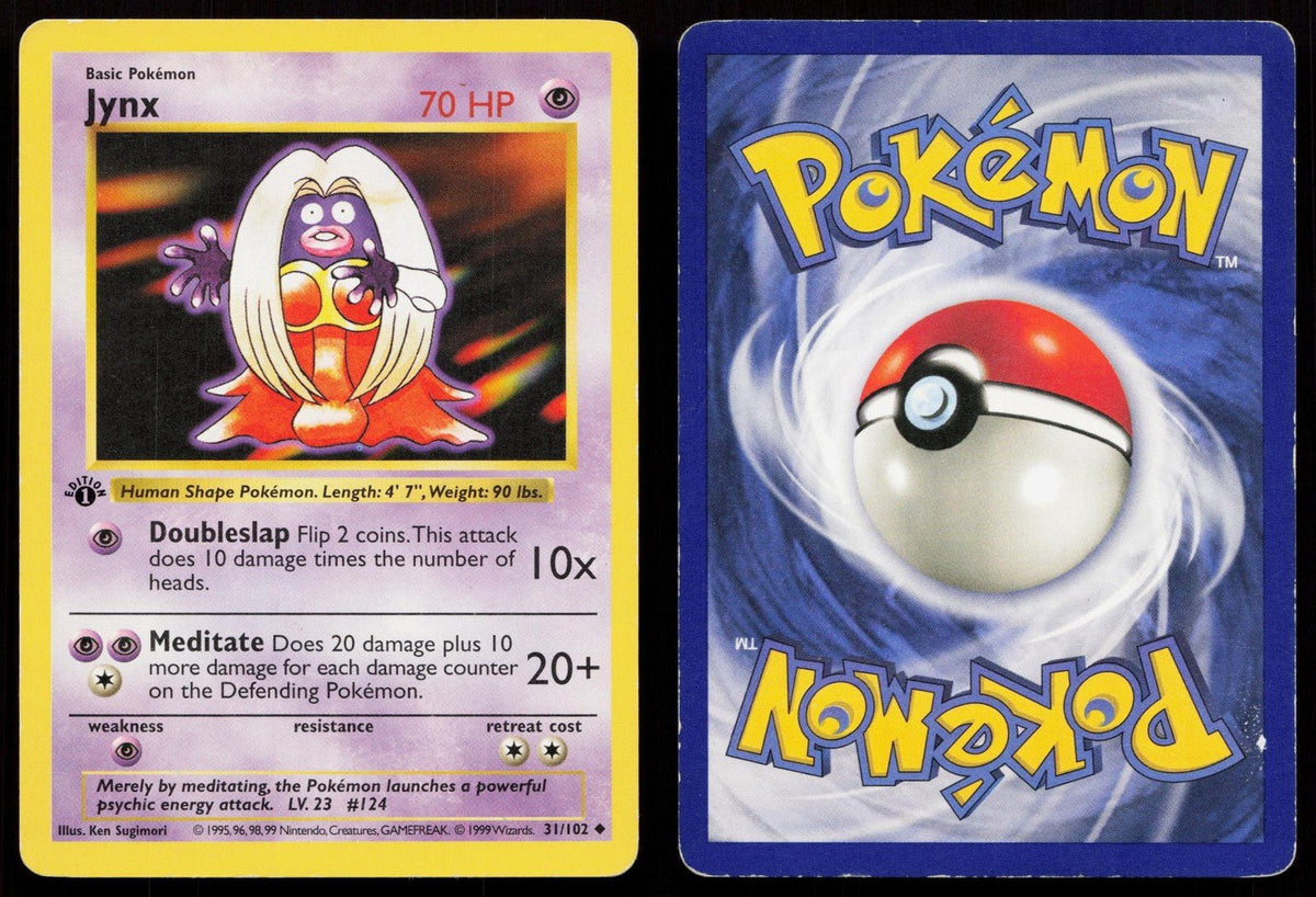 Jynx 31/102 Base Set 1st ED Shadowless NM - Mastercoins