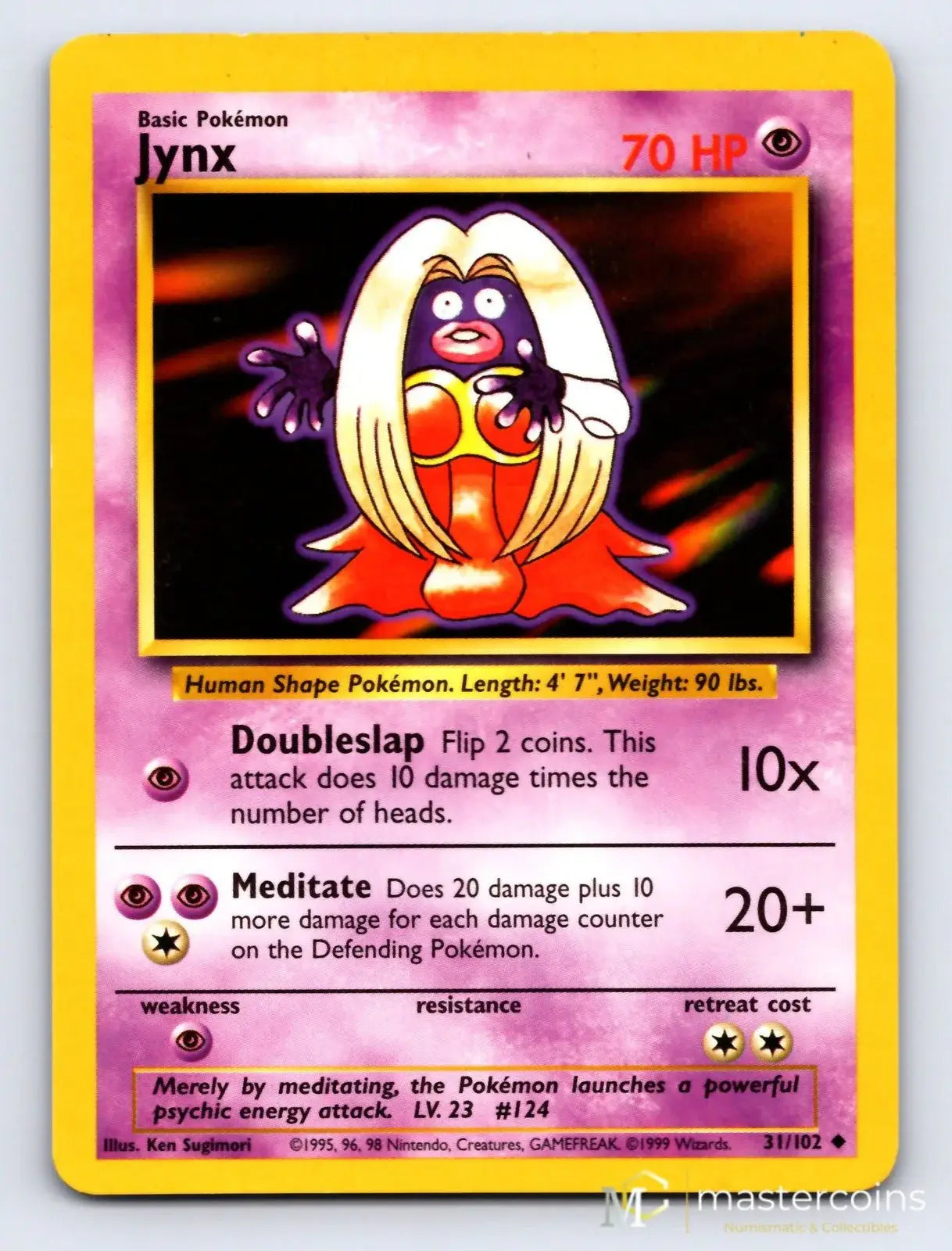 Jynx 31/102 Base Set Pokemon MP - Mastercoins