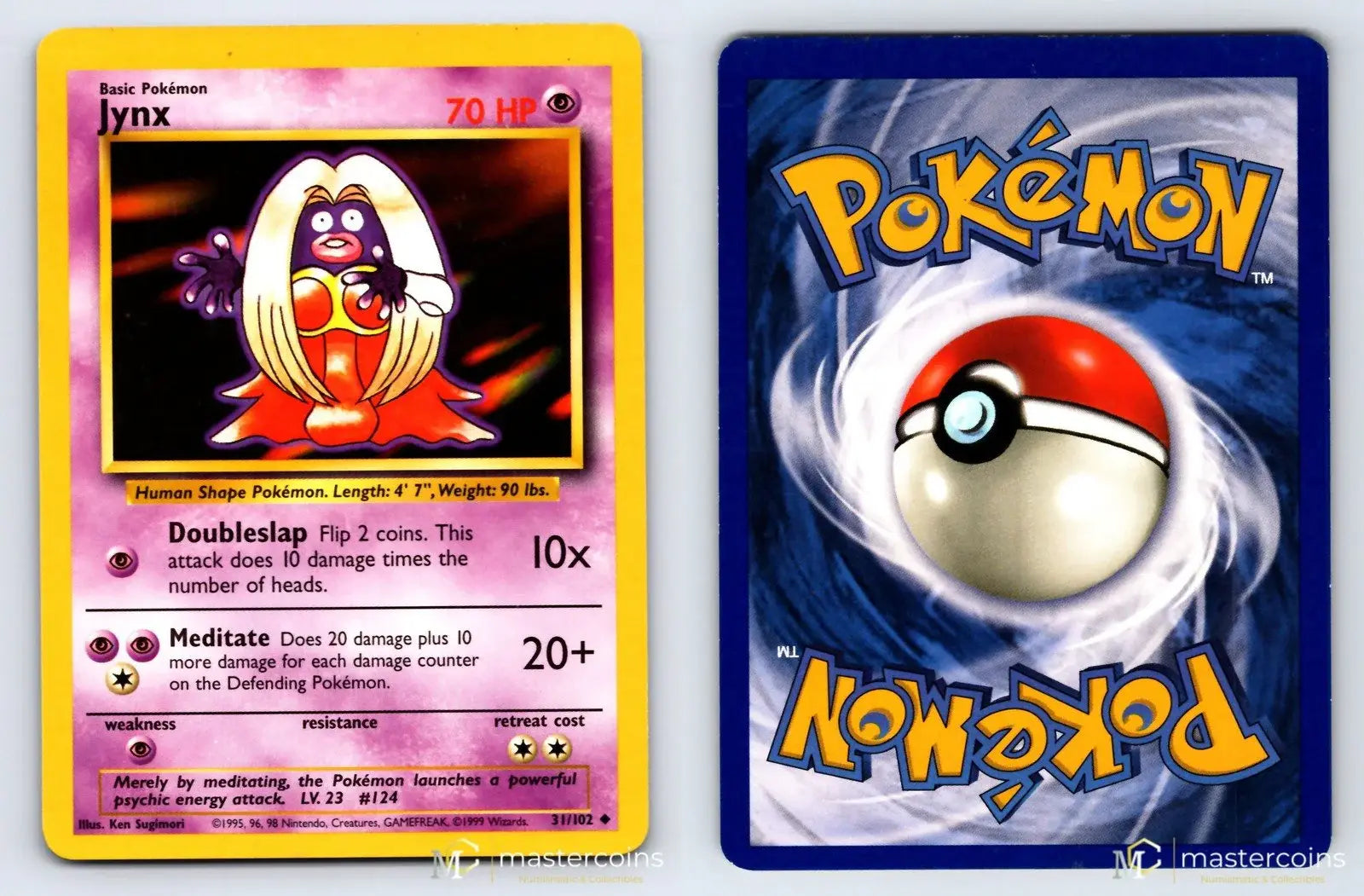 Jynx 31/102 Base Set Pokemon MP - Mastercoins
