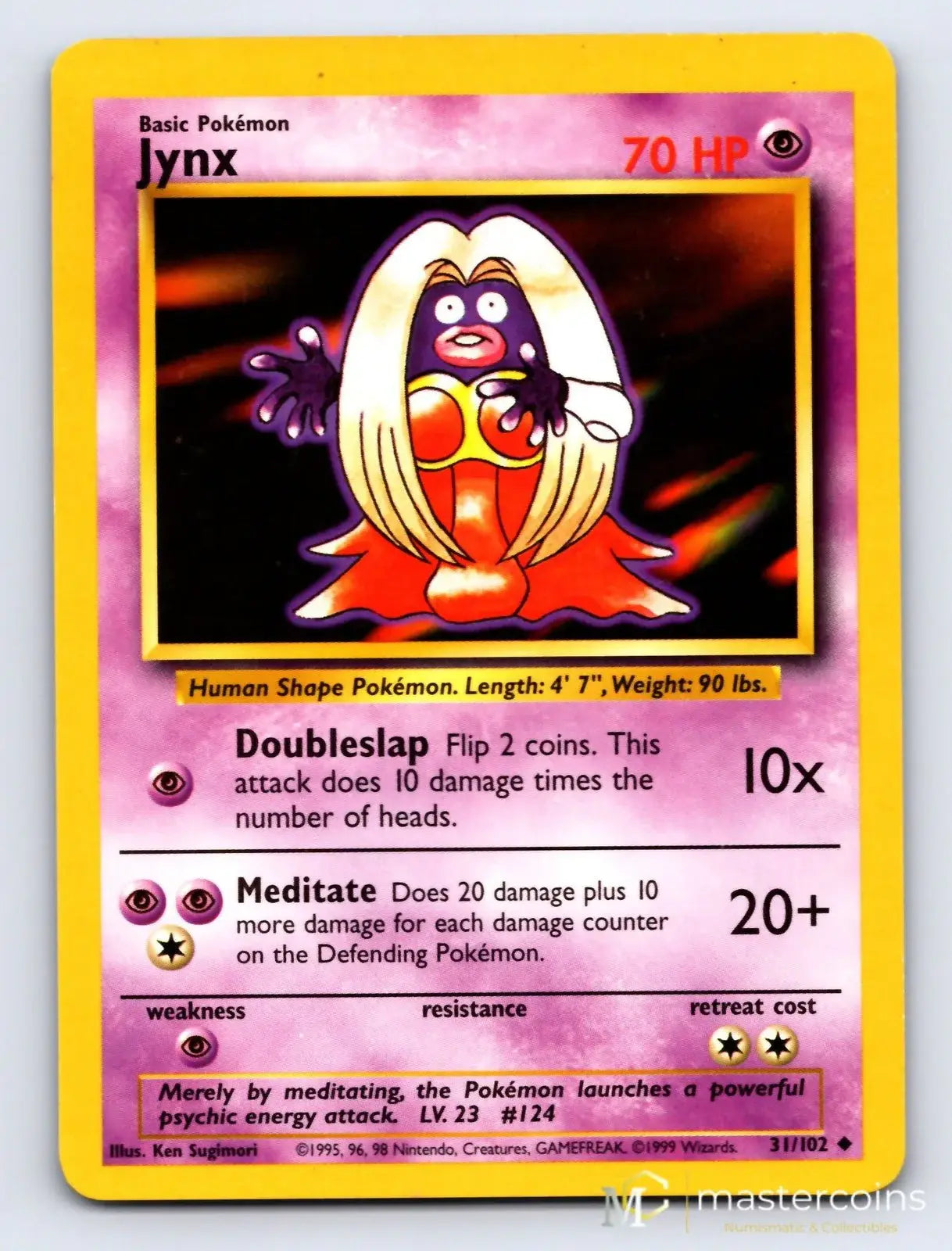 Jynx 31/102 Base Set Pokemon MP - Mastercoins
