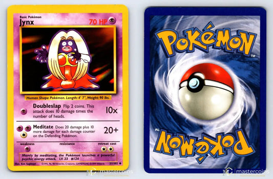 Jynx 31/102 Base Set Pokemon MP - Mastercoins