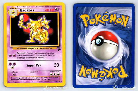 Kadabra 46/130 Base Set 2 Pokemon MP - Mastercoins