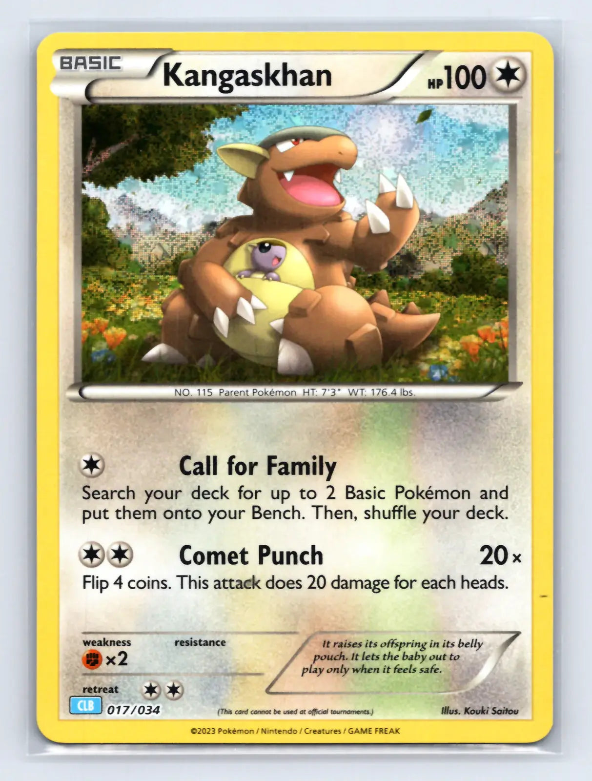 Kangaskhan 017/034 TCG Classic Blastoise Pokemon Near Mint - Mastercoins