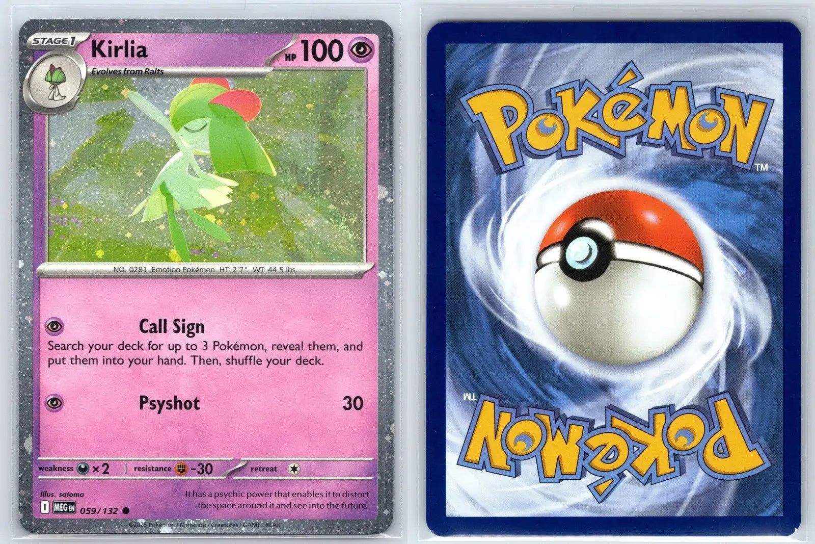 Kirlia 059/132 Mega Evolution Pokemon NM - Mastercoins