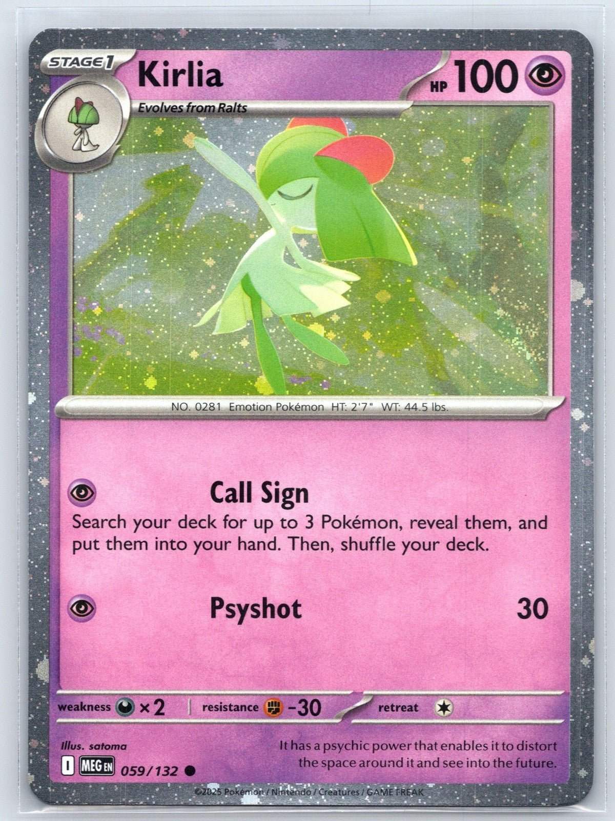 Kirlia 059/132 Mega Evolution Pokemon NM - Mastercoins