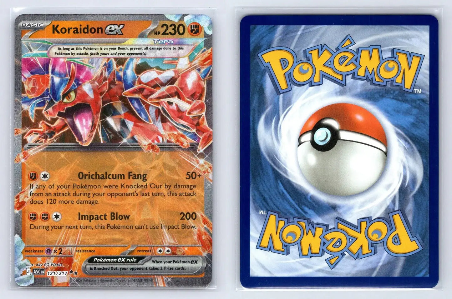Koraidon ex 121/217 ME: Ascended Heroes Pokemon NM - Mastercoins