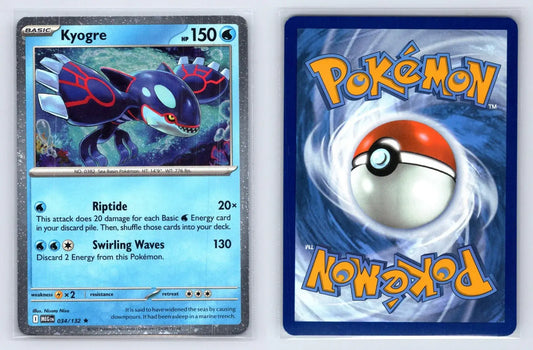 Kyogre 034/132 Cosmos Holo Promo Mega Evolution Pokemon NM - Mastercoins