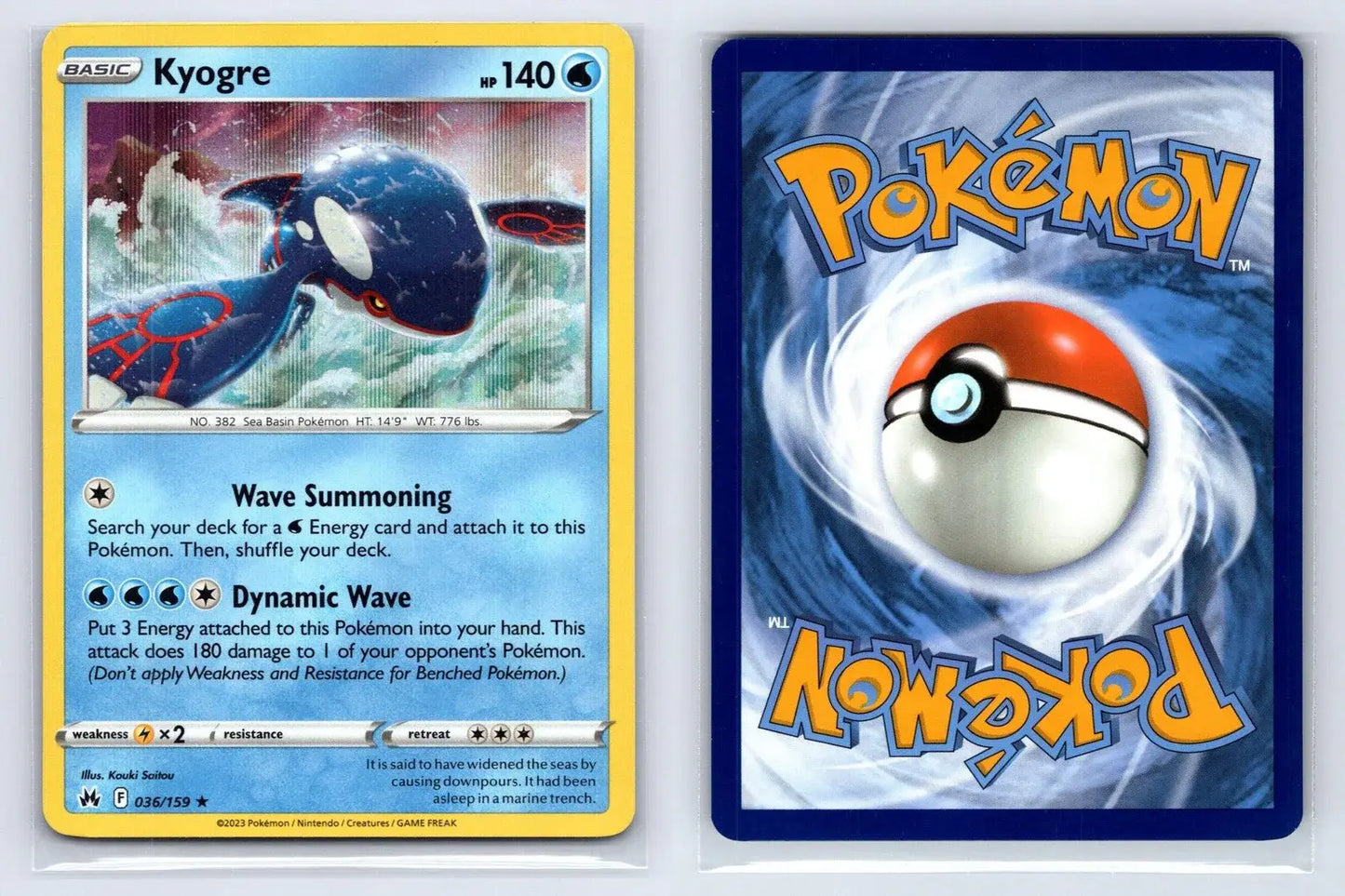 Kyogre 036/159 Crown Zenith Pokemon NM - Mastercoins