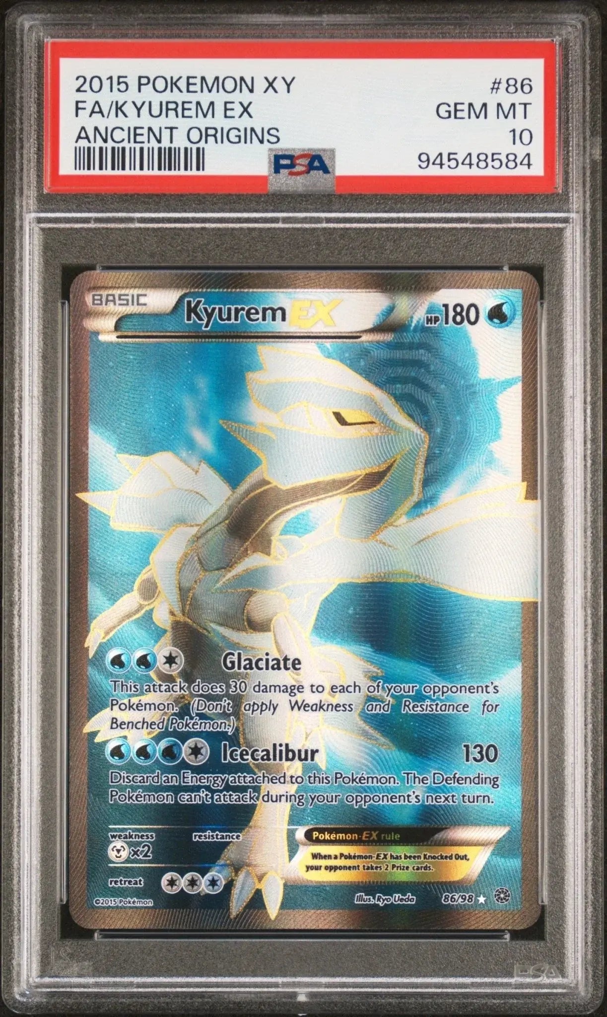 ?? KYUREM EX 86 POKEMON XY ANCIENT ORIGINS PSA 10 - Mastercoins