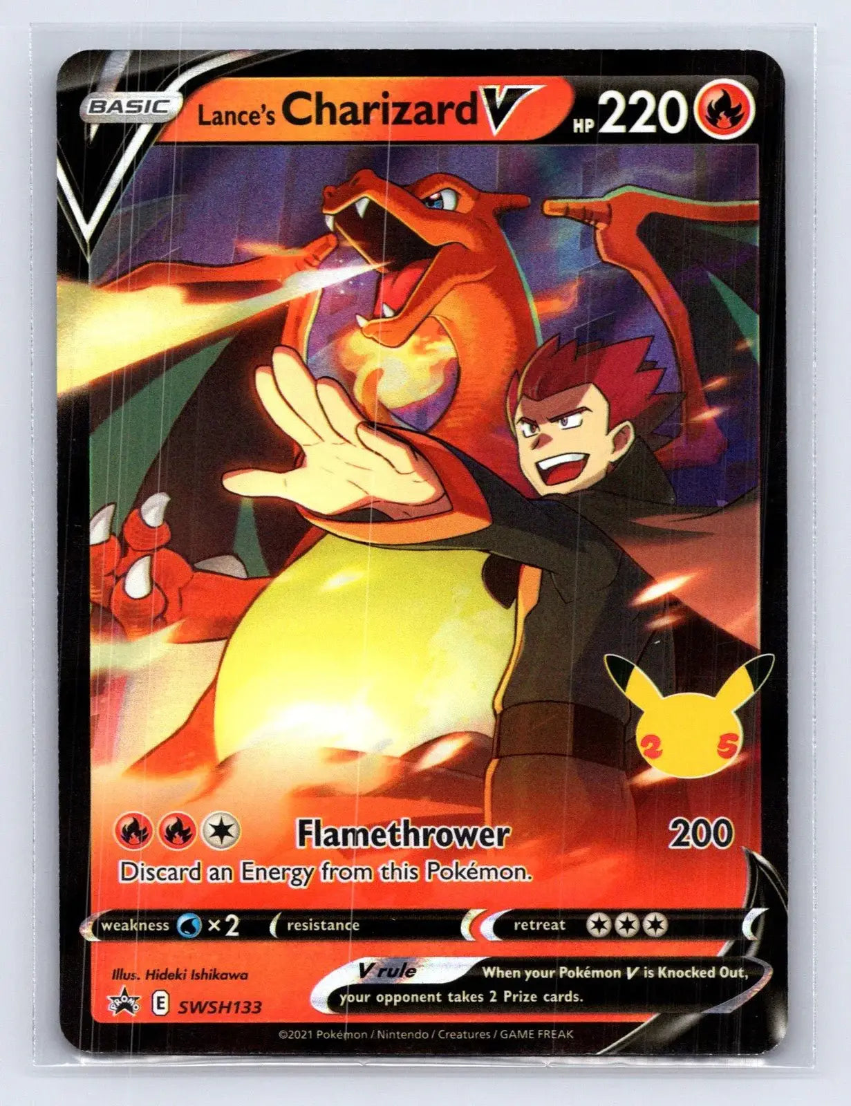 Lance's Charizard V SWSH133 SWSH Black Star Pokemon NM - Mastercoins