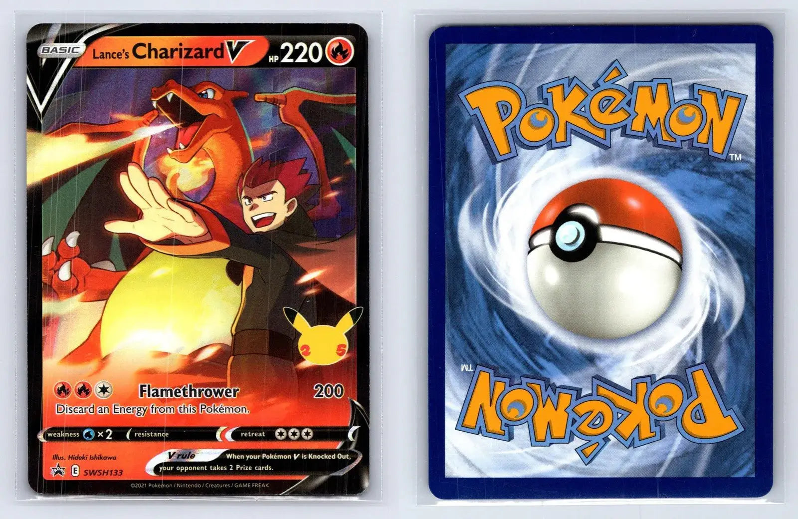 Lance's Charizard V SWSH133 SWSH Black Star Pokemon NM - Mastercoins