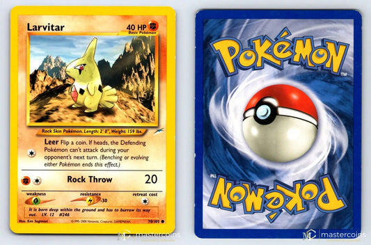 Larvitar 70/105 Neo Destiny Pokemon MP - Mastercoins