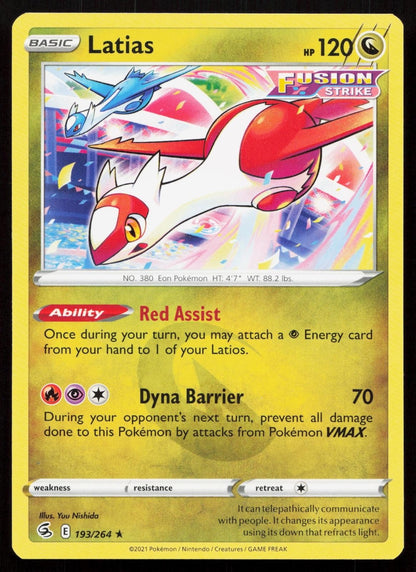 LATIAS 193/264 FUSION STRIKE NM - Mastercoins