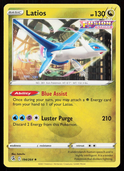 LATIOS 194/264 FUSION STRIKE NM - Mastercoins