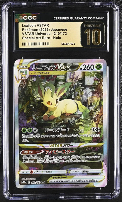 ?? Leafeon Vstar 210/172 CGC 10 Pristine Special Art Rare Holo Pokemon - Mastercoins