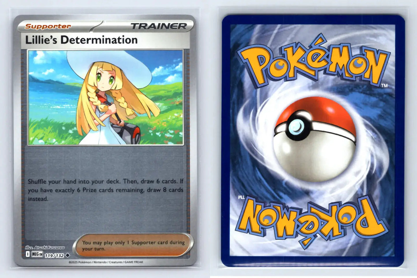 Lillie's Determination 119/132 Uncommon Reverse Holo Mega Evolution Near Mint - Mastercoins