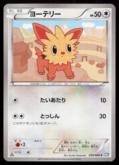LILLIPUP 059/069 DARK RUSH POKEMON JAPANESE LP - Mastercoins