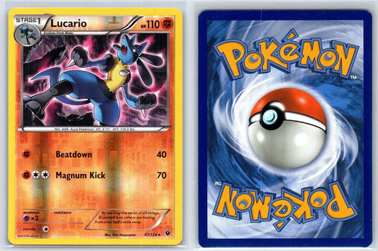 Lucario 47/124 Fates Collide Pokemon NM - Mastercoins