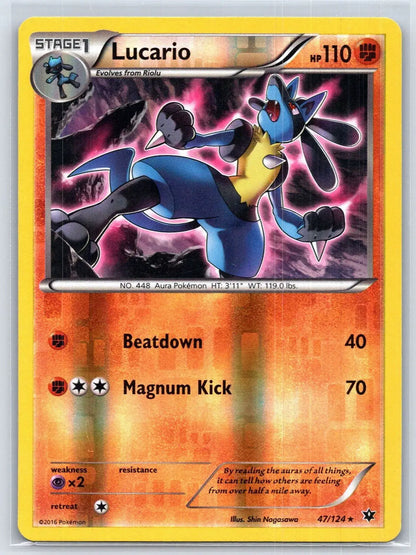 Lucario 47/124 Fates Collide Pokemon NM - Mastercoins