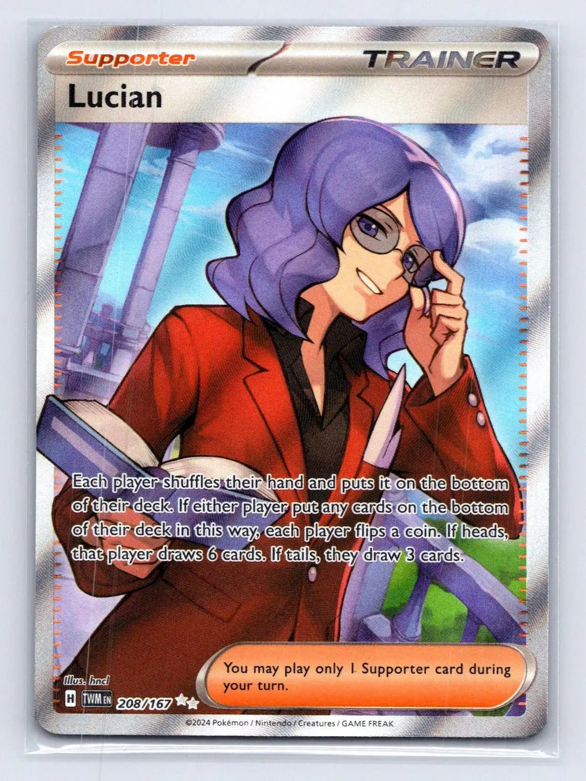 Lucian 208/167 Twilight Masquerade Pokemon NM - Mastercoins