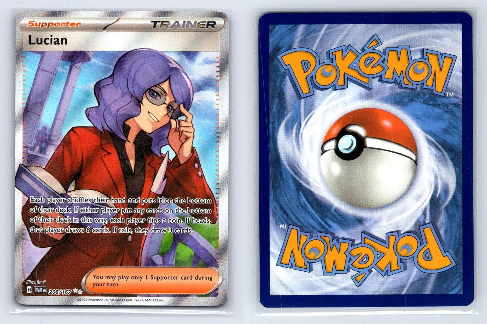 Lucian 208/167 Twilight Masquerade Pokemon NM