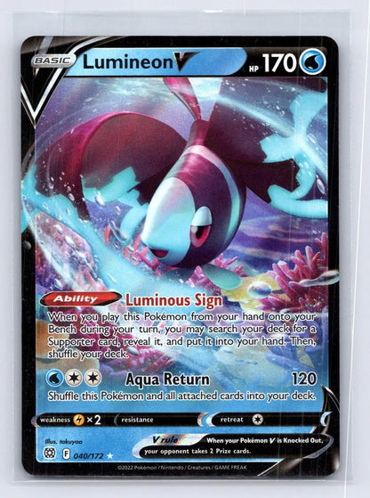 Lumineon V 040/172 Brilliant Stars Pokemon NM - Mastercoins