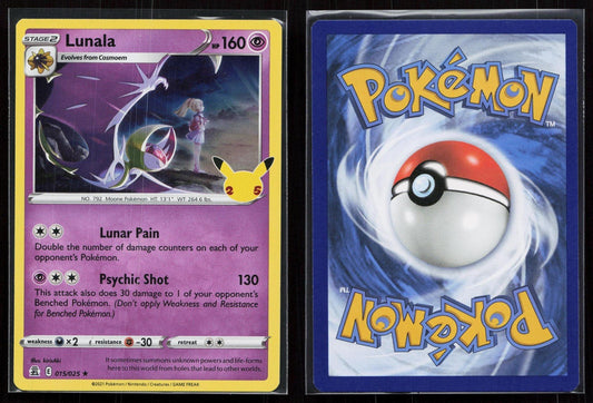 LUNALA 015/025 CELEBRATIONS NM - Mastercoins