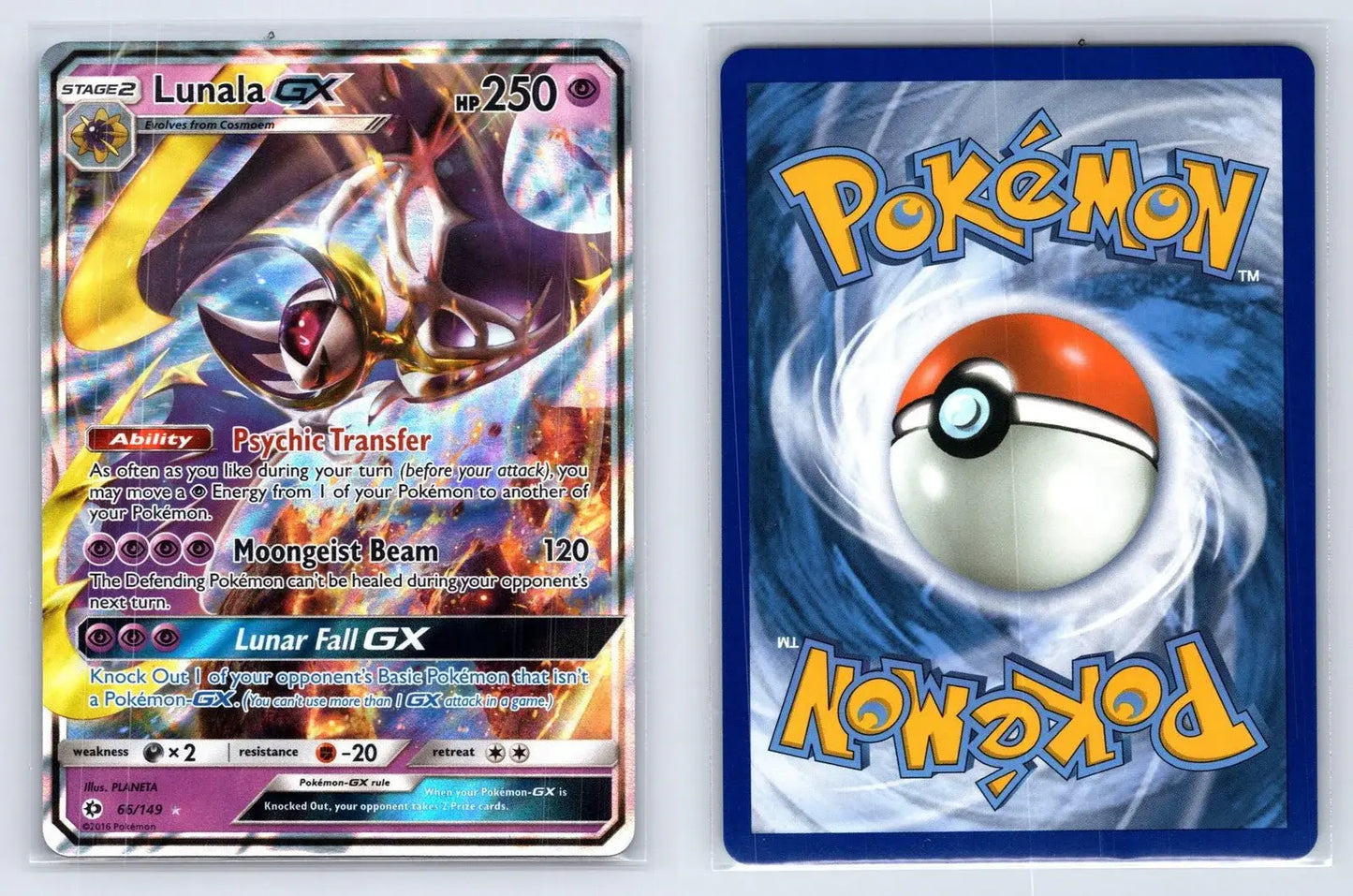 Lunala GX 66/149 Sun & Moon Pokemon NM - Mastercoins