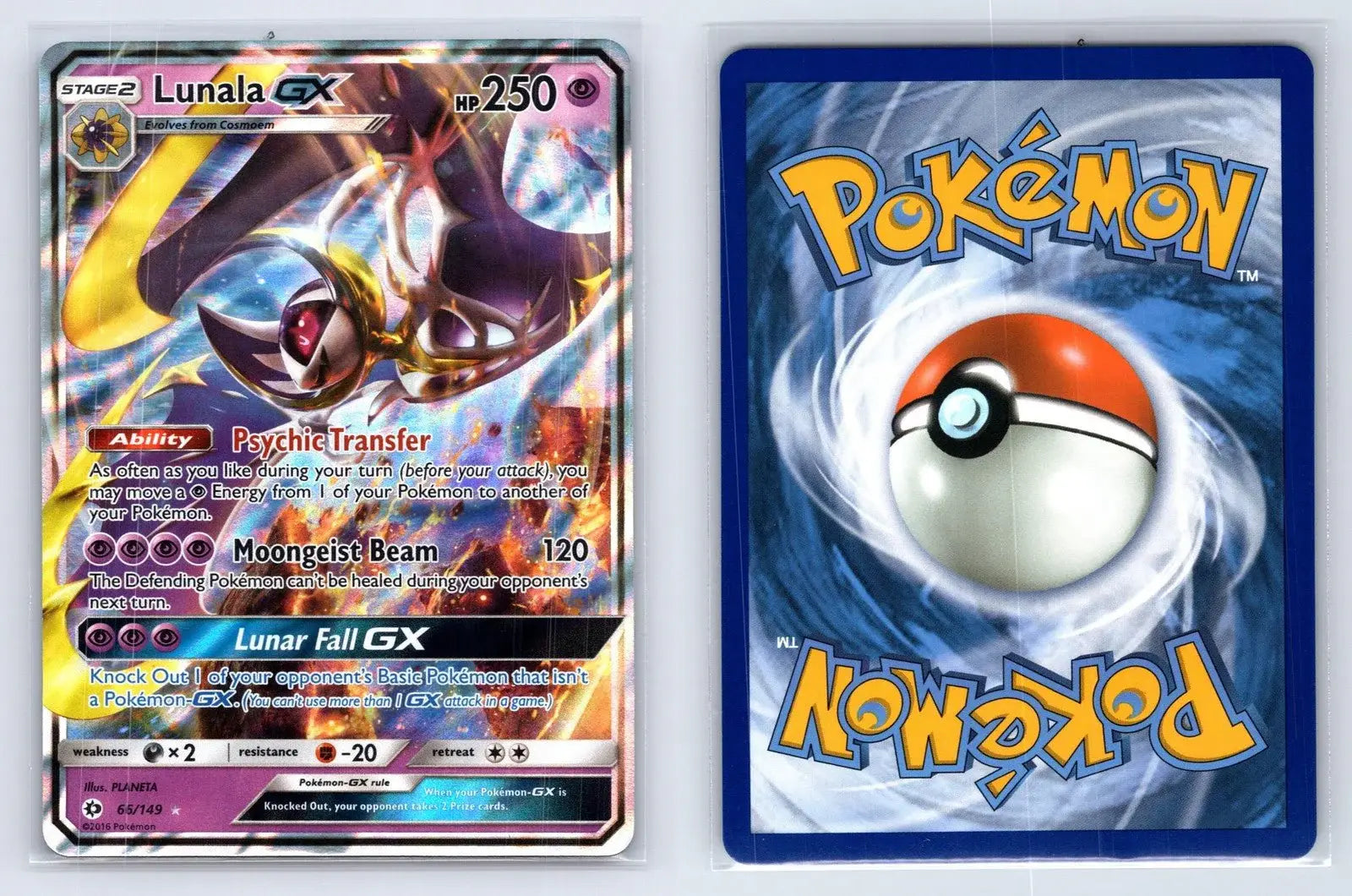 Lunala GX 66/149 Sun & Moon Pokemon NM - Mastercoins