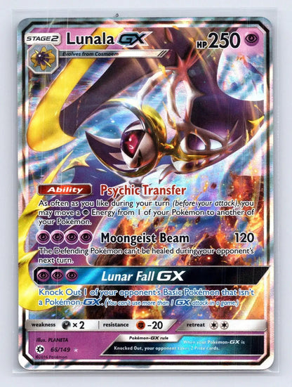Lunala GX 66/149 Sun & Moon Pokemon NM - Mastercoins