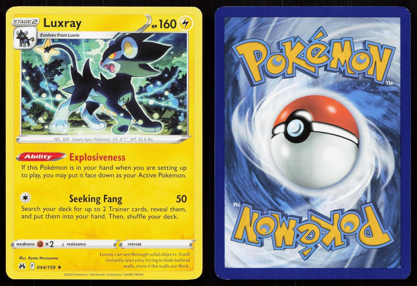 LUXRAY 044/159 CROWN ZENITH NM - Mastercoins