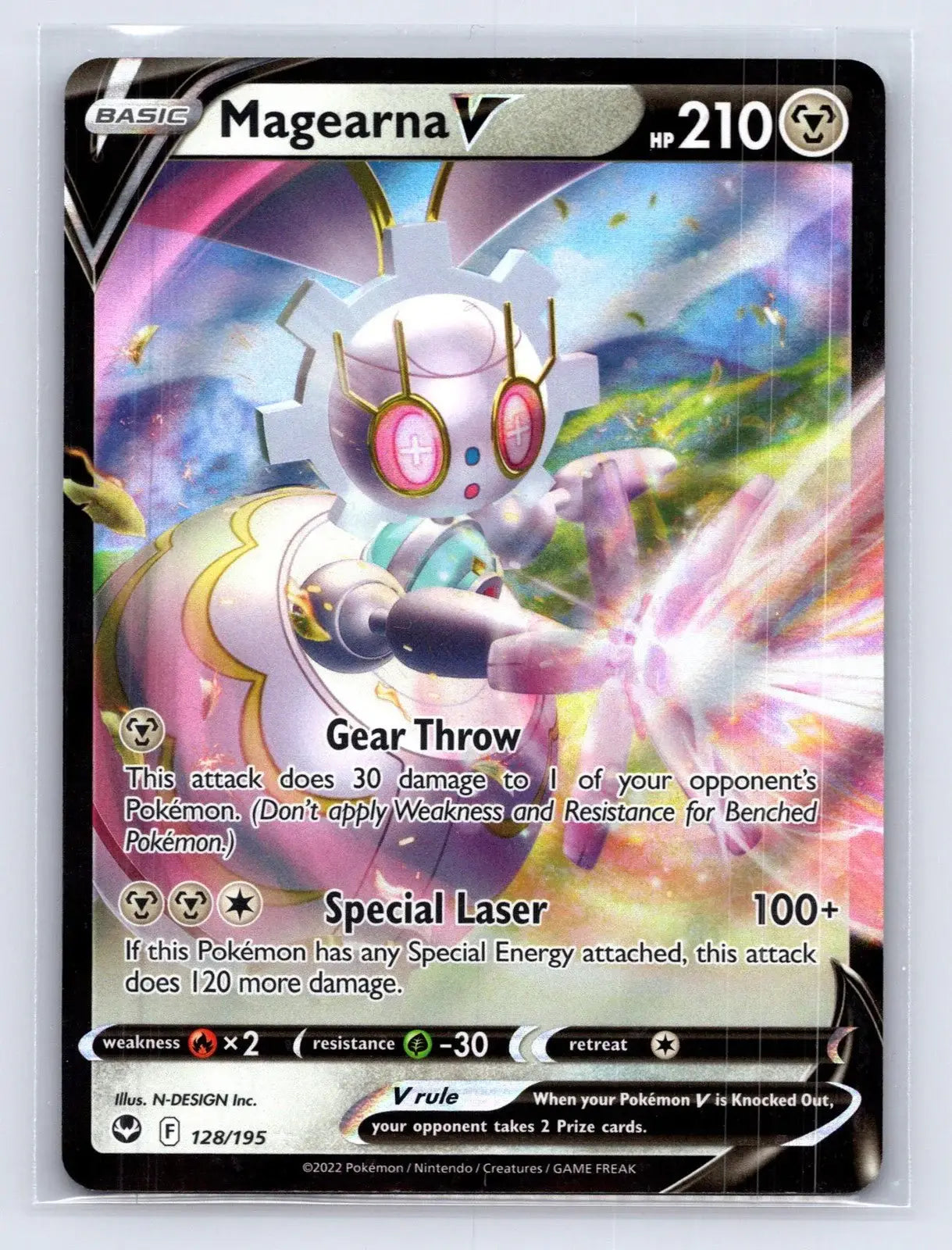 Magearna V 128/195 Silver Tempest Pokemon NM - Mastercoins