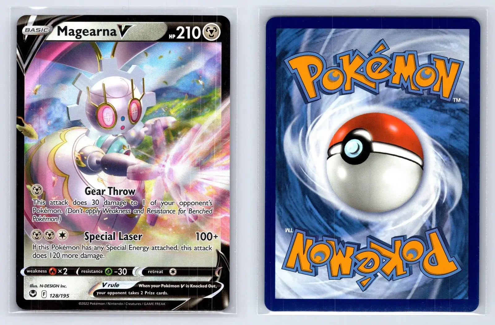 Magearna V 128/195 Silver Tempest Pokemon NM - Mastercoins