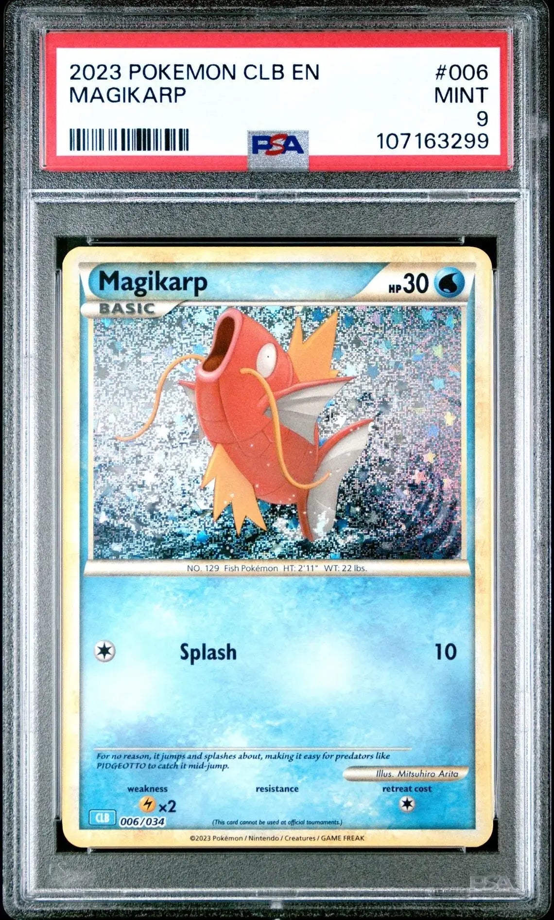 ?MAGIKARP 006 CLB CLASSIC COLLECTION BLASTOISE & SUICUNE DECK PSA 9 - Mastercoins