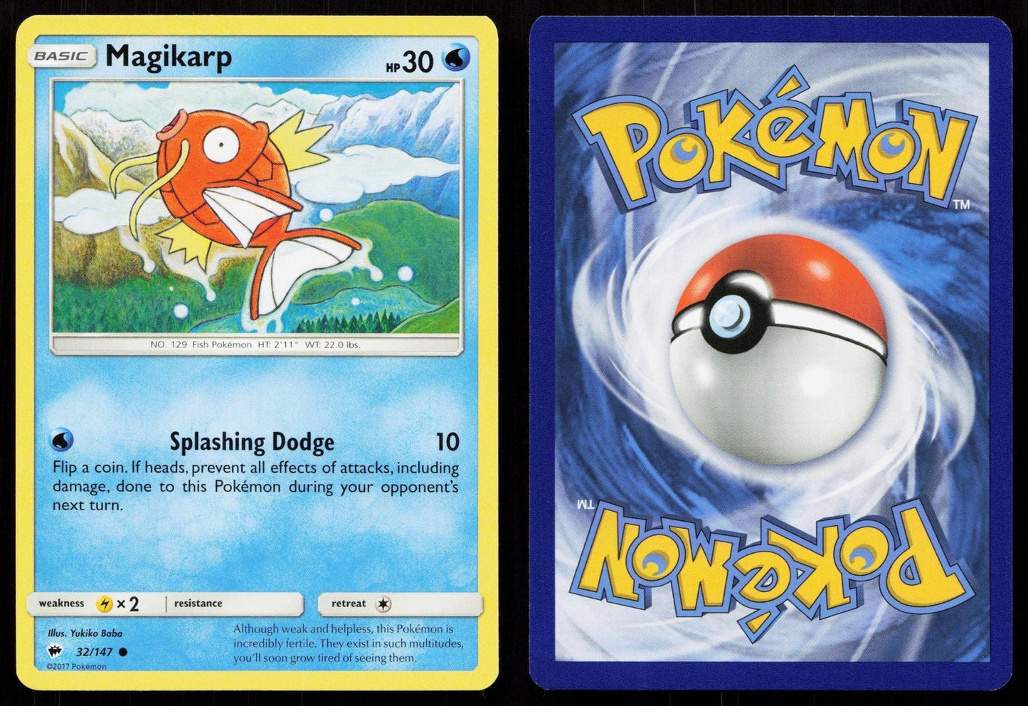 MAGIKARP 32/147 BURNING SHADOWS NM - Mastercoins
