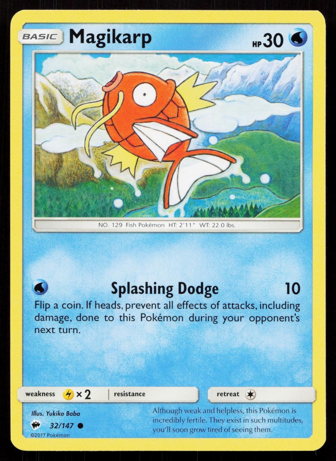 MAGIKARP 32/147 BURNING SHADOWS NM - Mastercoins